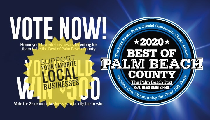 Vote in Palm Beach Post 2020 Contest & Support Local Businesses