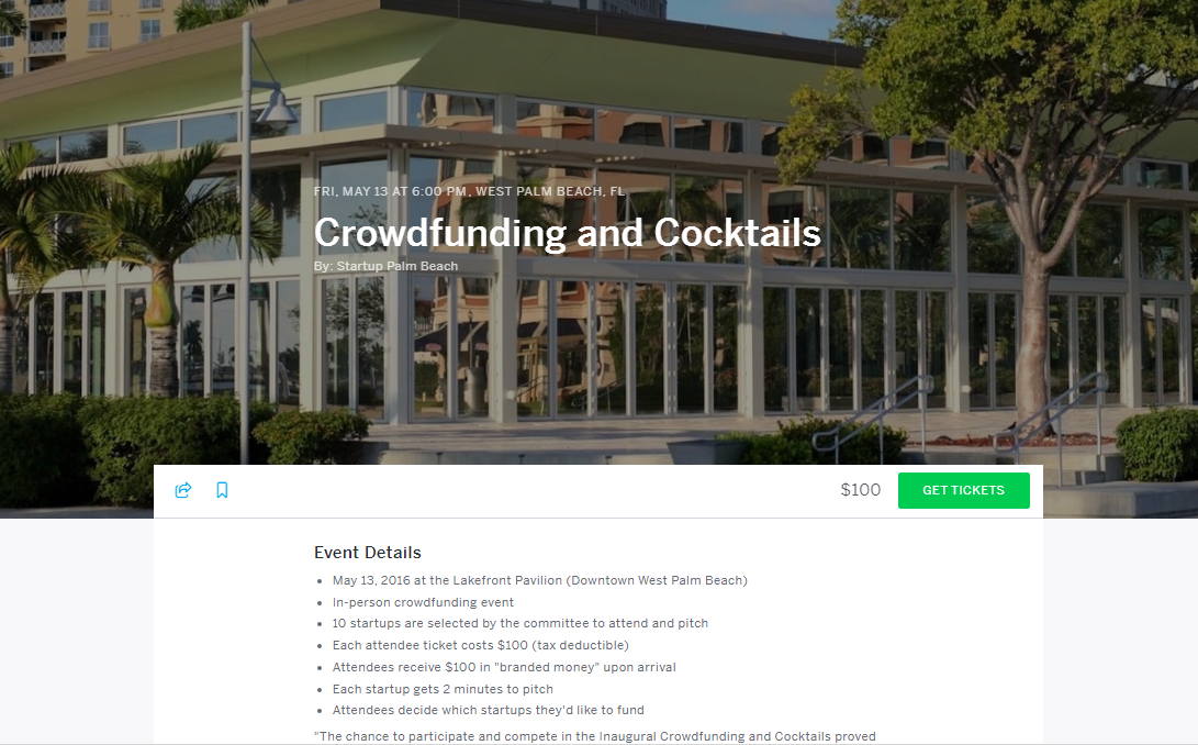 Tonight: Crowdfunding and Cocktails connecting Entrepreneurs with local Funders