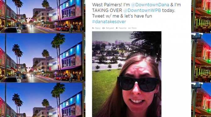 The day @DowntownDana took over @DowntownWPB #DanaTakesOver