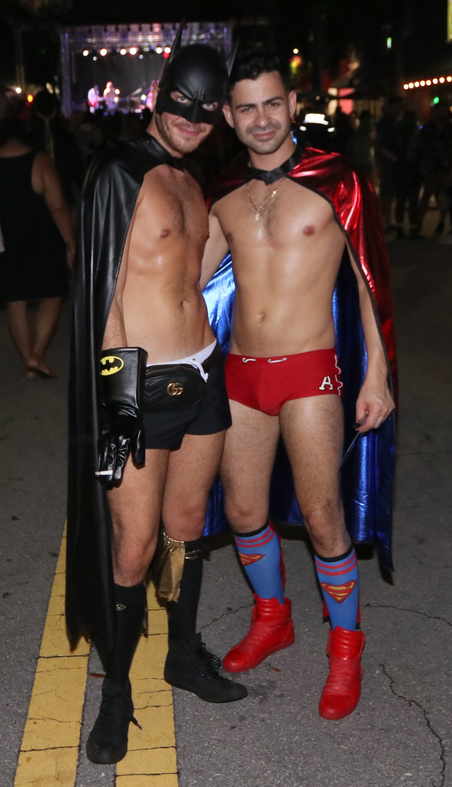 Sexy Batman & Superman at Moonfest 2019 (photo by: Mike Jalches)