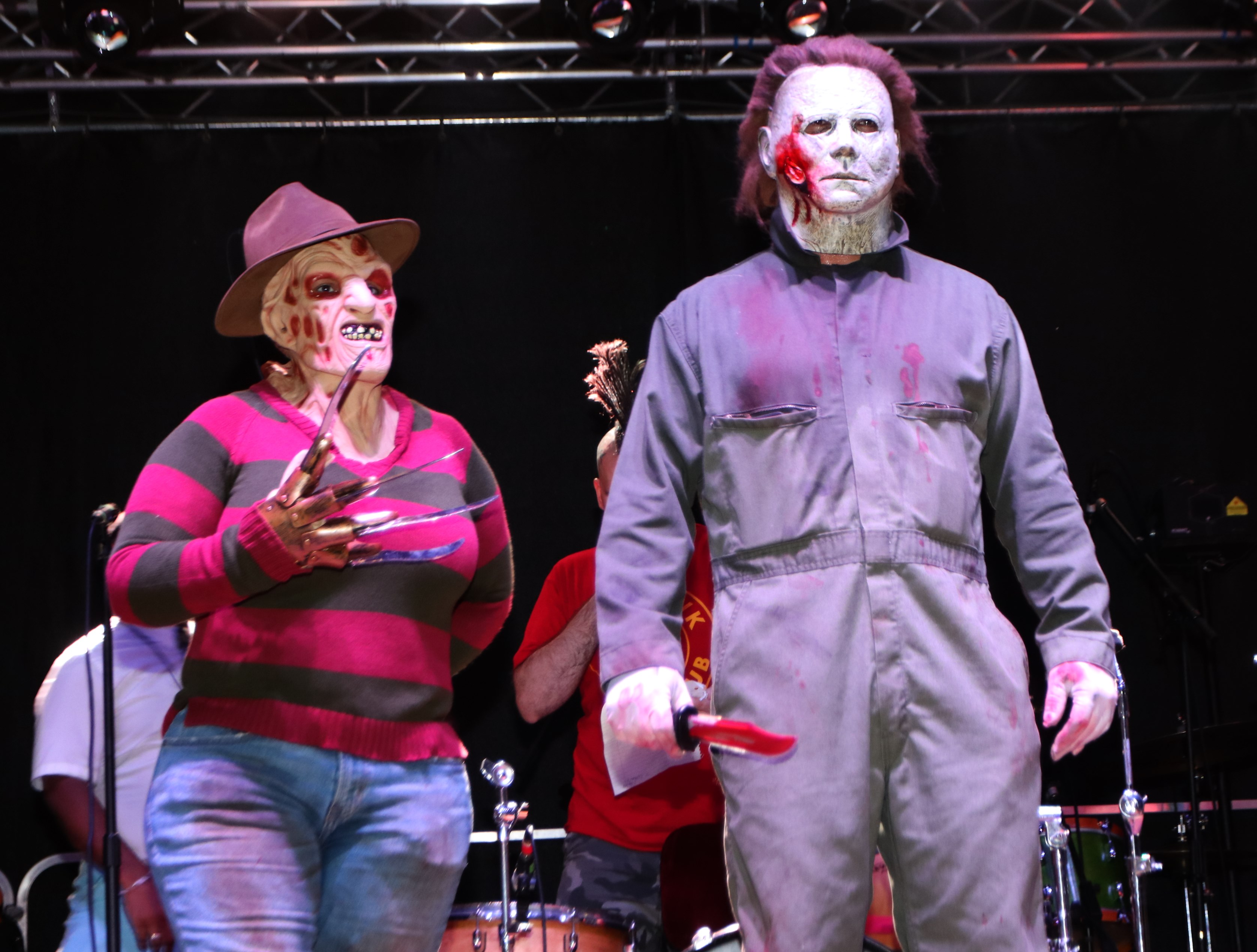 Freddy and Michael Myers at Moonfest 2019 Costume Contest (photo by: Mike Jalches)