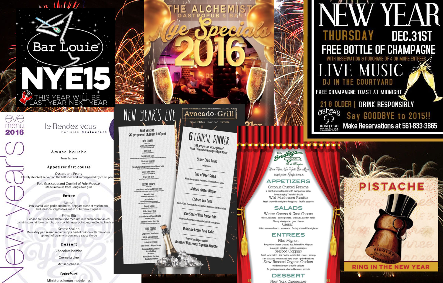 Dining on Clematis Street on New Year’s Eve 2015 – the Ultimate List