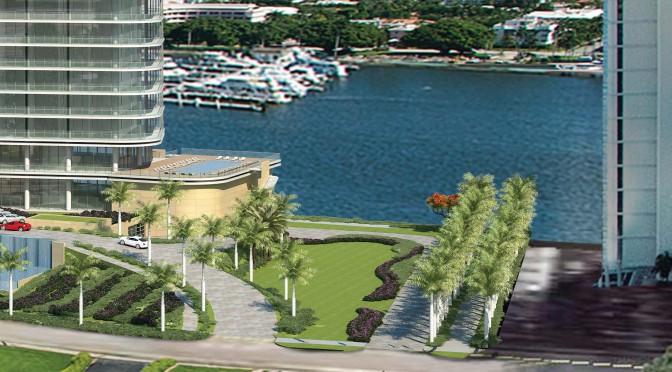 Renderings of public path around the 1112 S. Flagler Drive Condo released