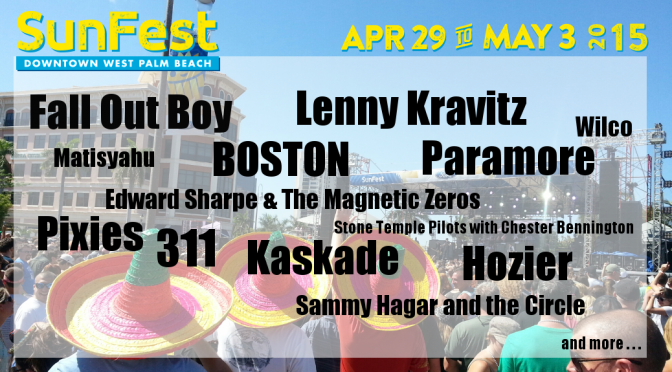 Here it is! Sunfest’s 2015 lineup!!!
