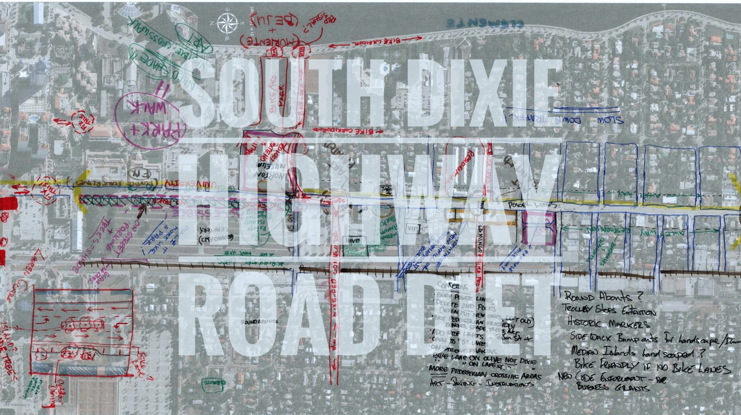 History of South Dixie HWY Road Diet Project