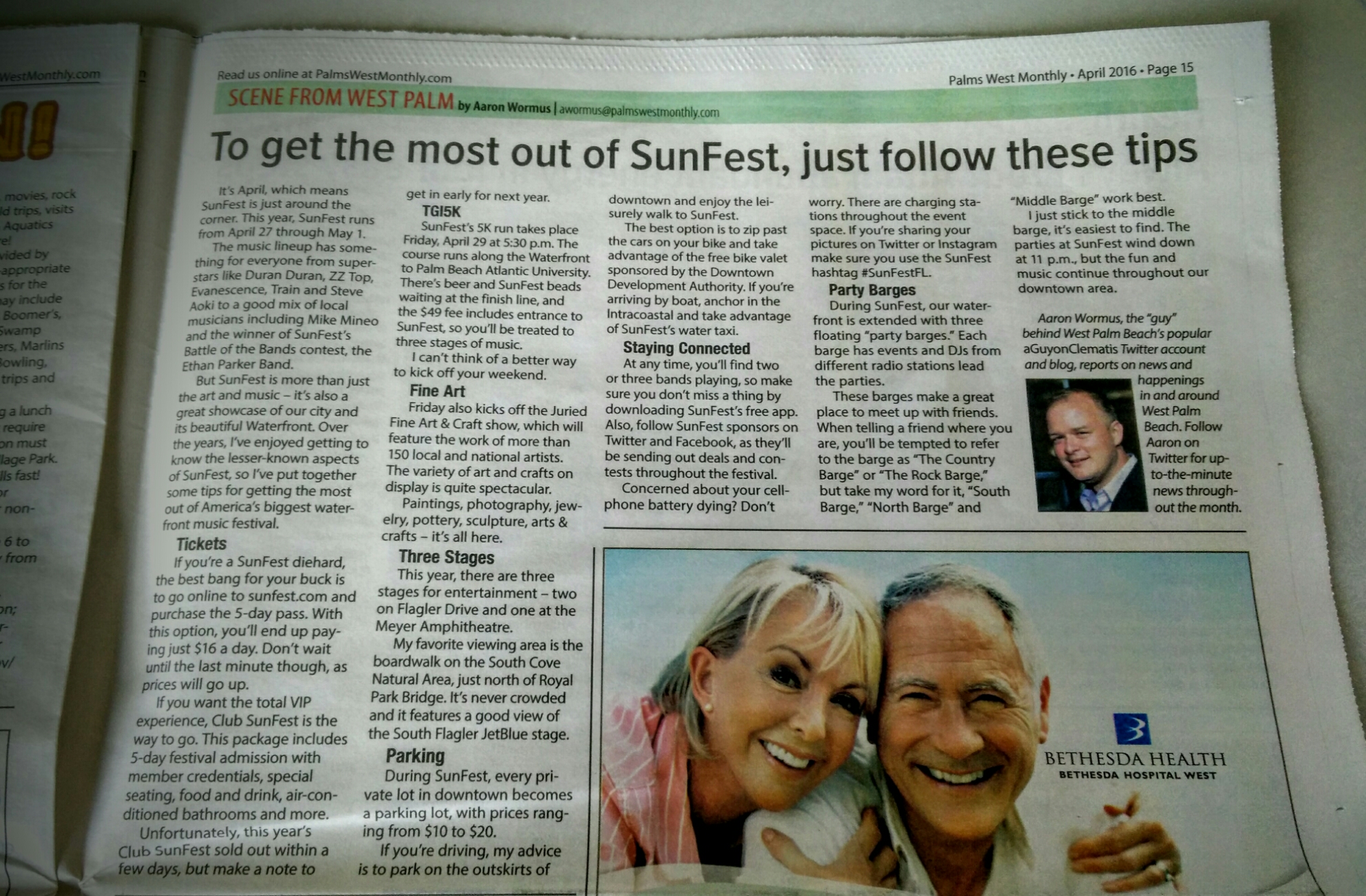 How to get the most out of @SunFestFL in April’s @PWMonthly ...